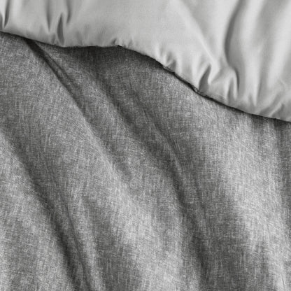 Camden Chambray Print Solid Comforter Set