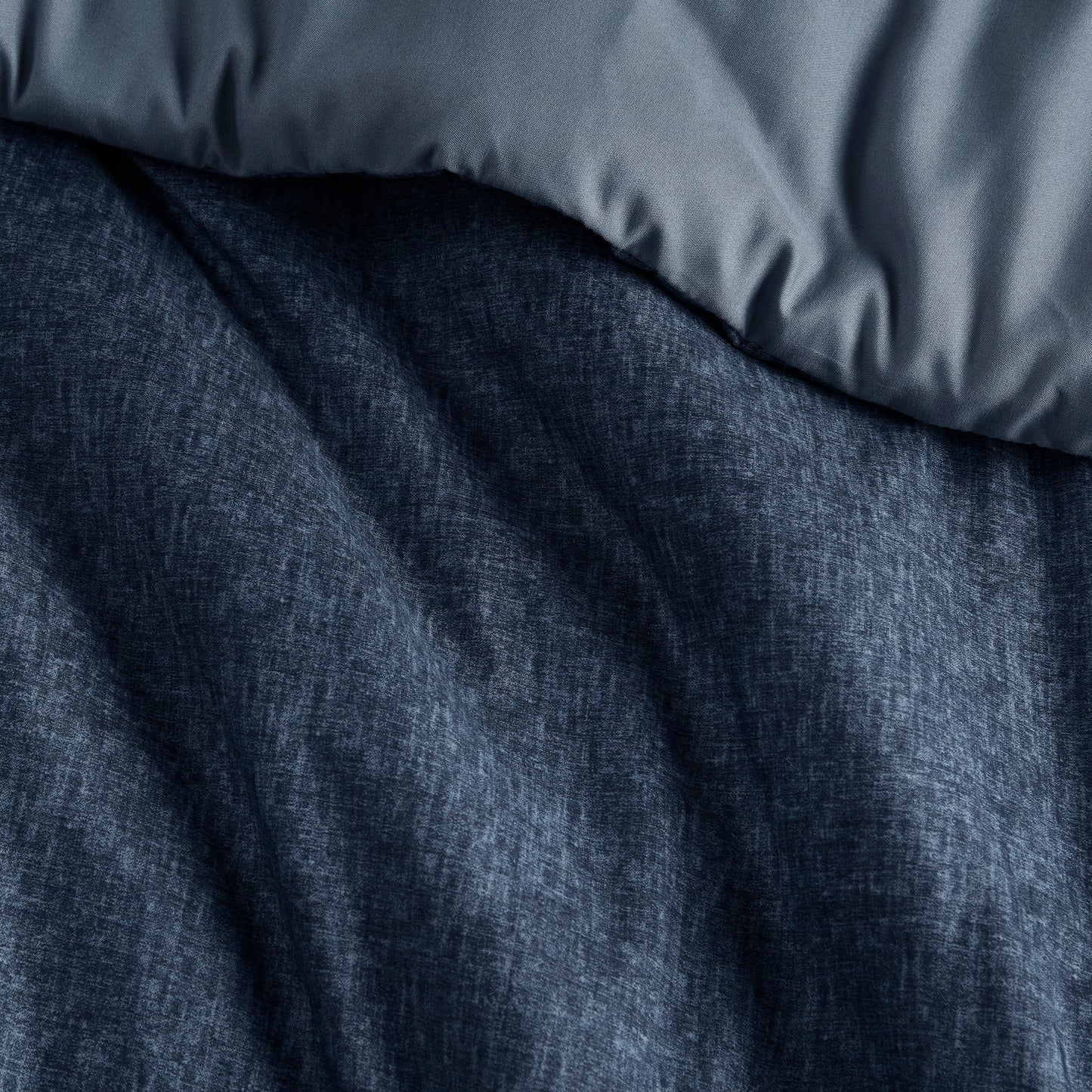 Camden Chambray Print Solid Comforter Set