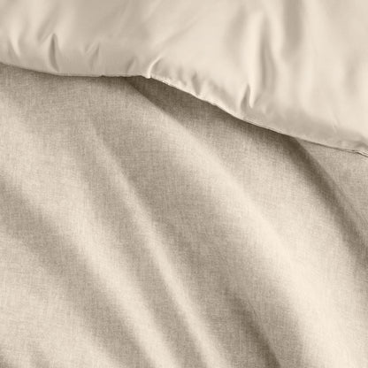 Camden Chambray Print Solid Comforter Set