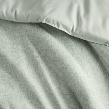 Camden Chambray Print Solid Comforter Set