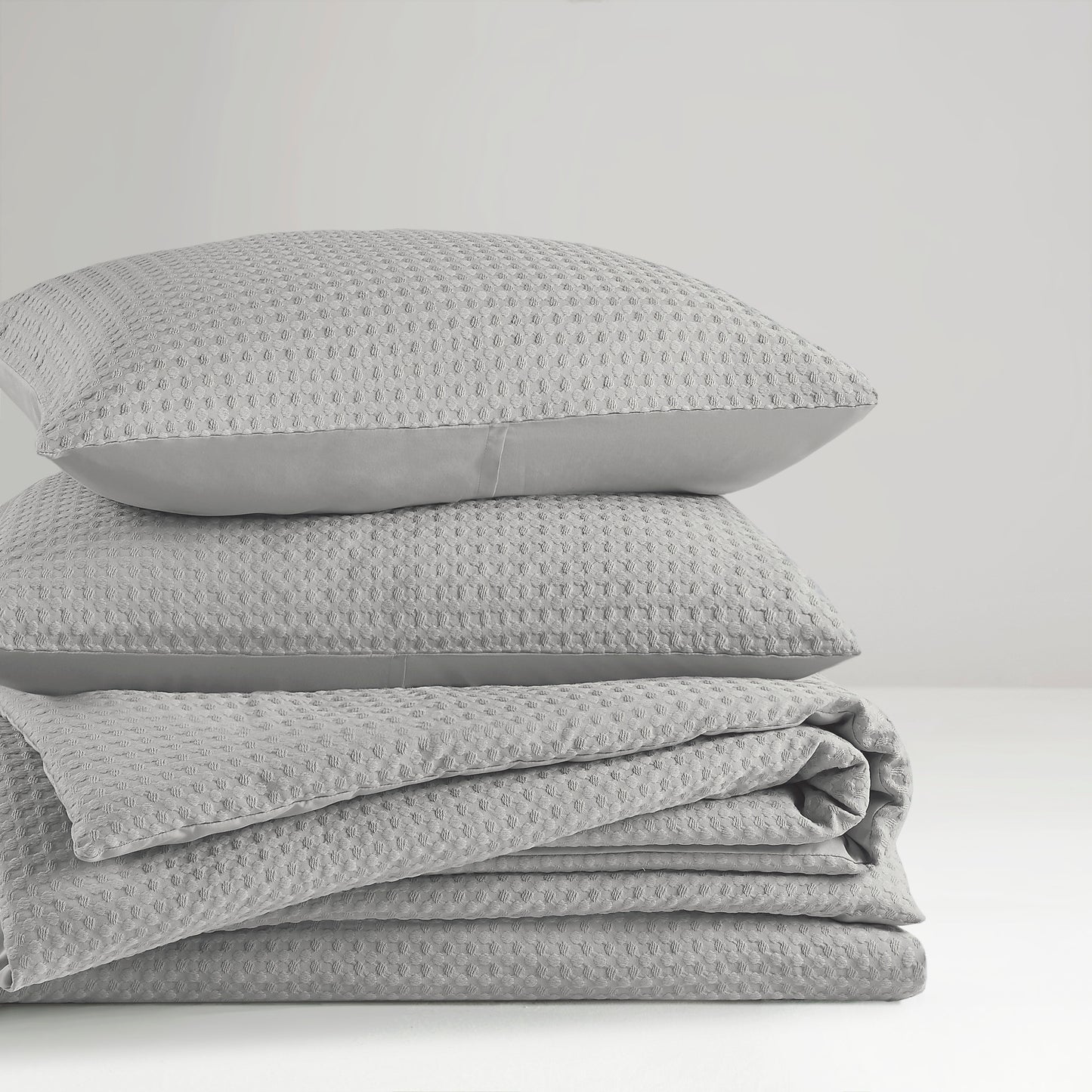 Mina Waffle Weave Textured Comforter Set