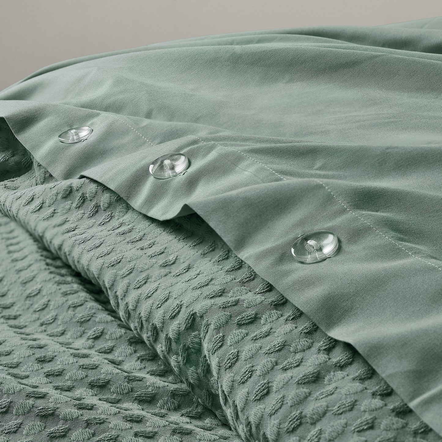 Mina Waffle Weave Textured Duvet Cover Set