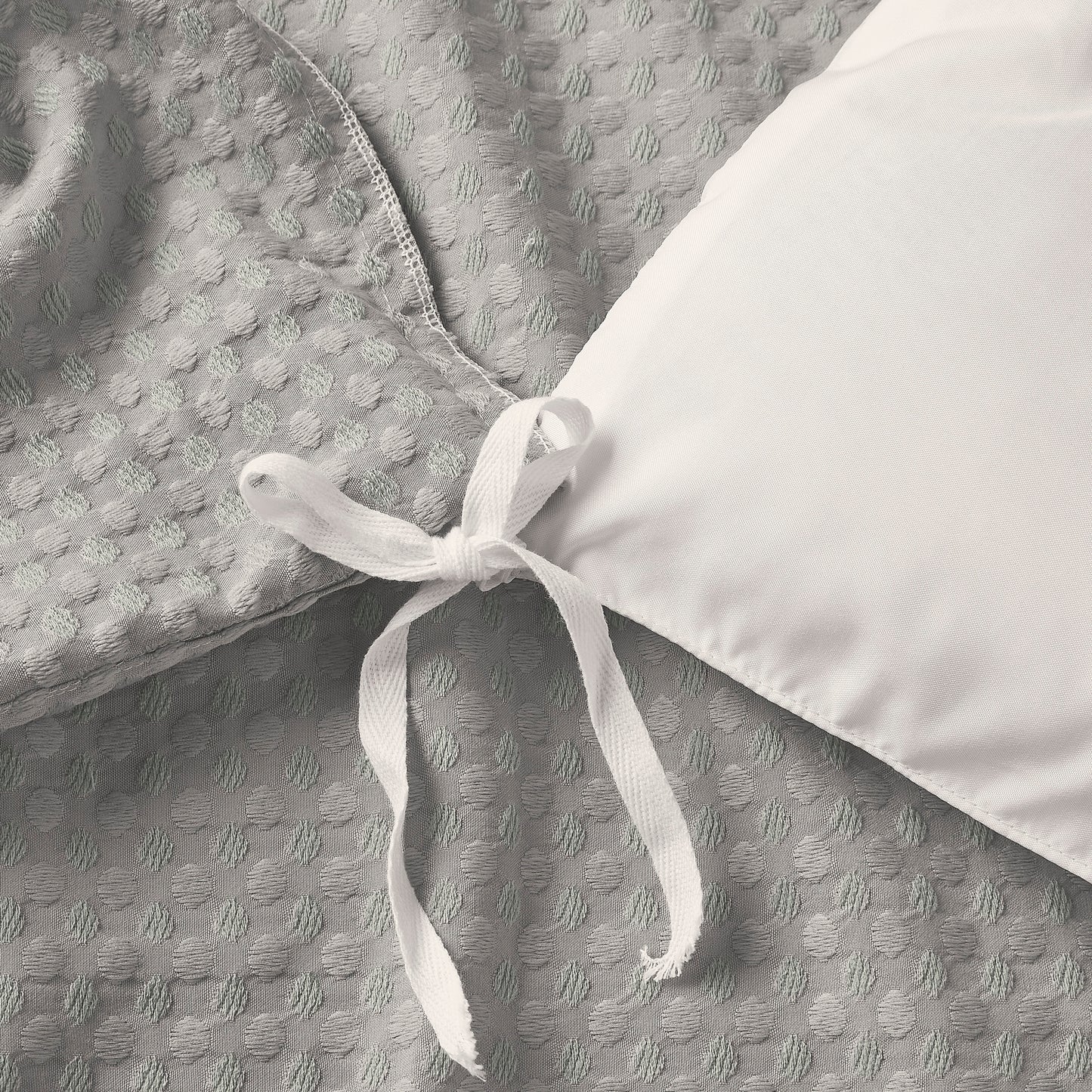 Mina Waffle Weave Textured Duvet Cover Set