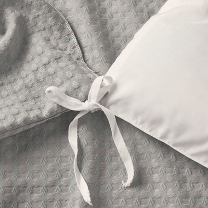 Mina Waffle Weave Textured Duvet Cover Set