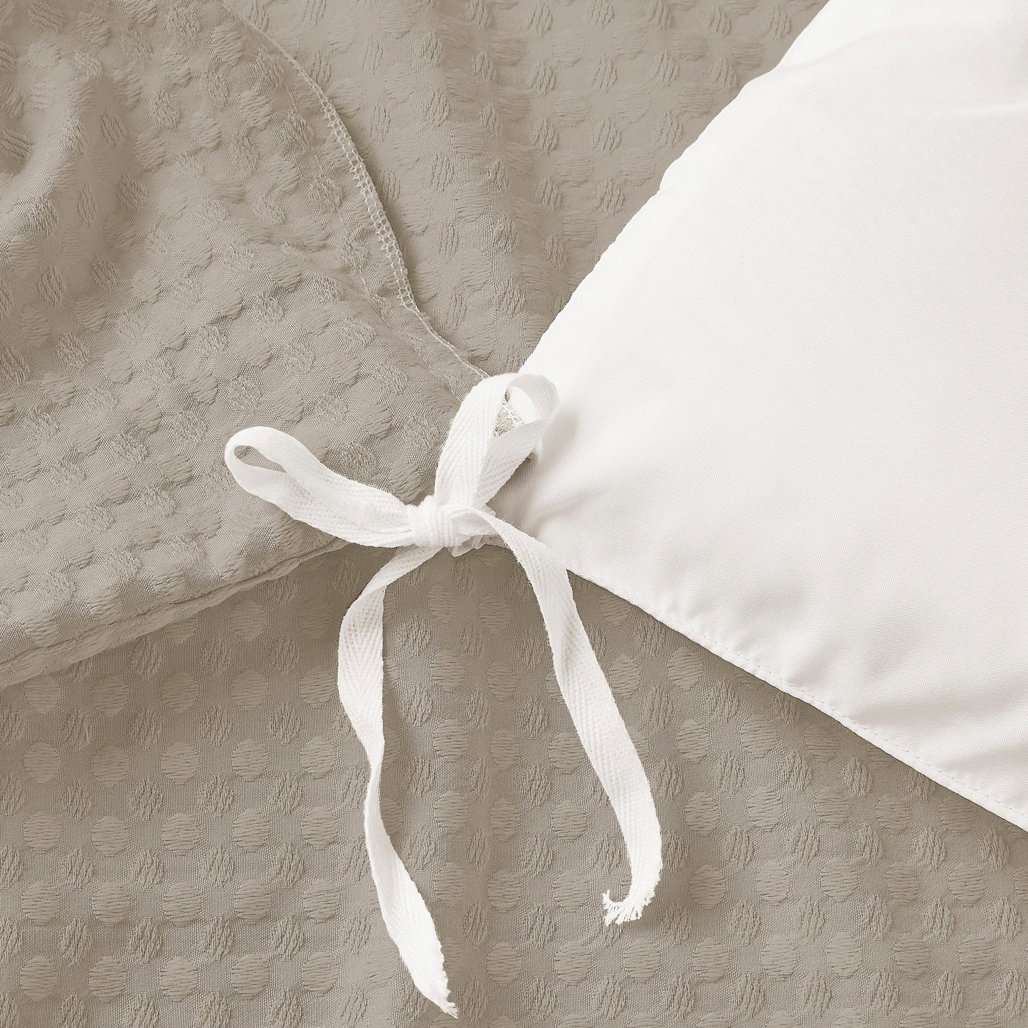 Mina Waffle Weave Textured Duvet Cover Set