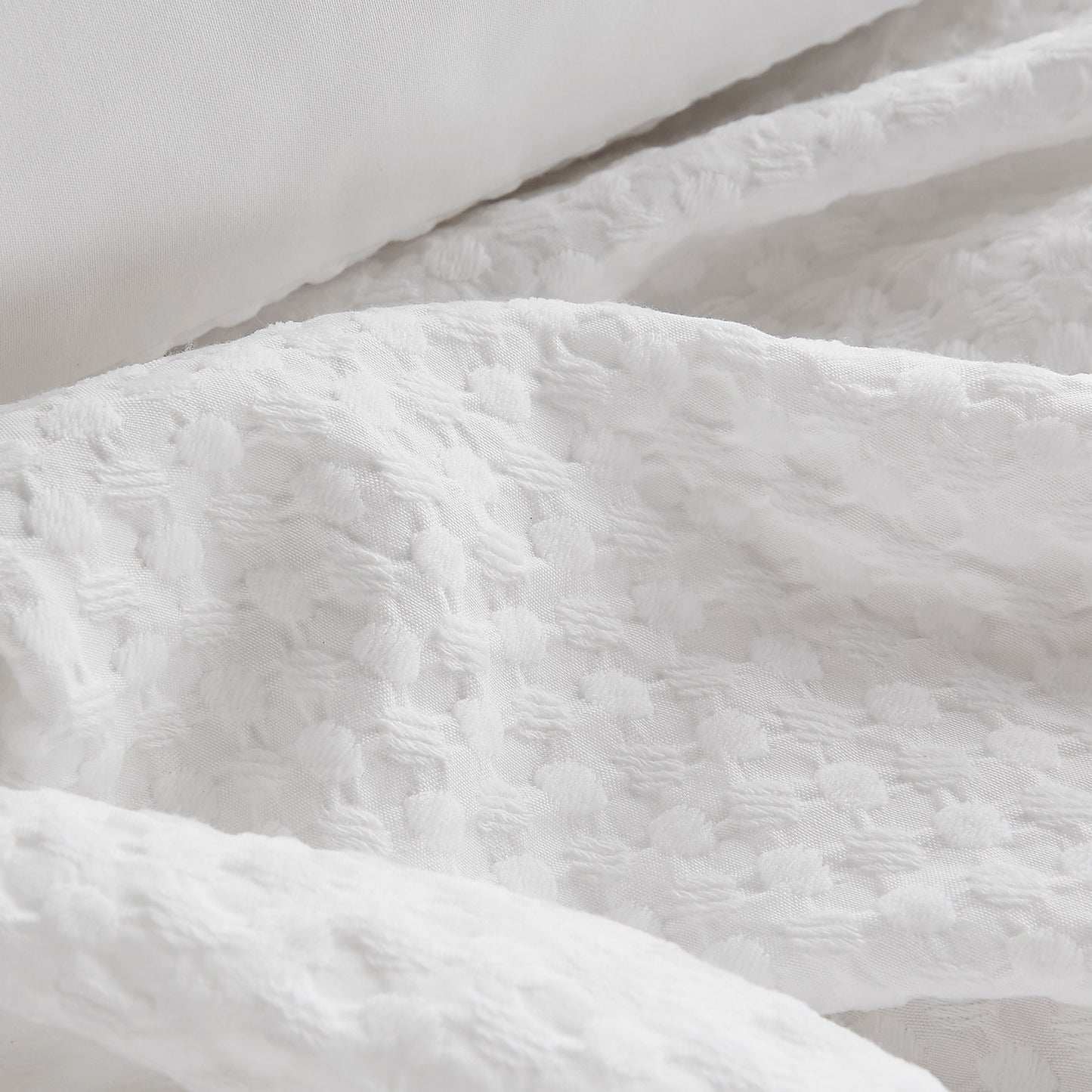 Mina Waffle Weave Textured Duvet Cover Set