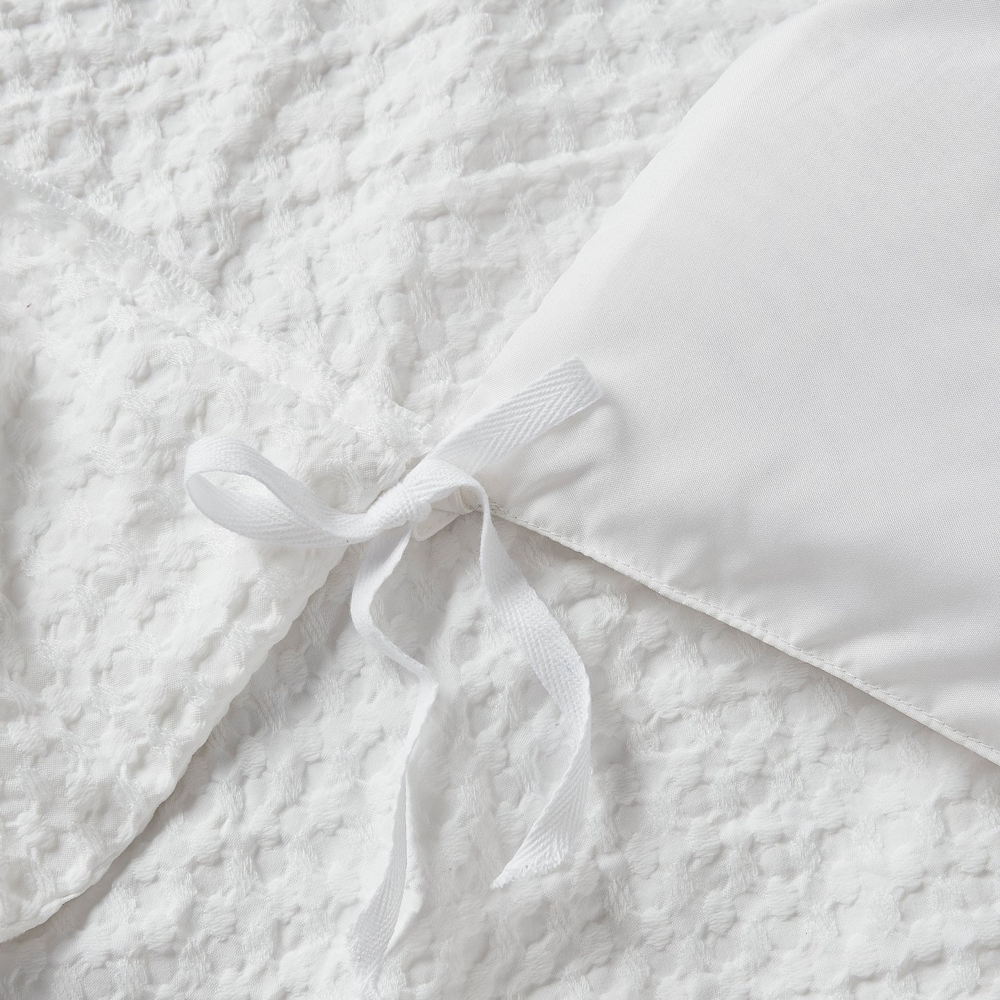 Mina Waffle Weave Textured Duvet Cover Set