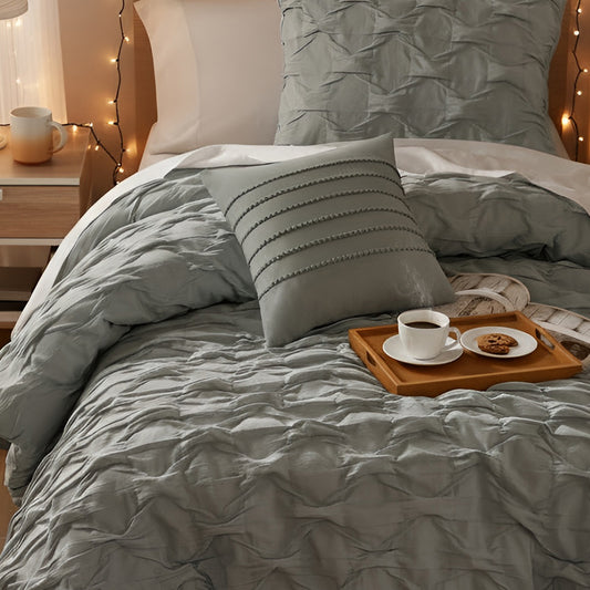 Bailey Diamond Pucker Woven Comforter Set