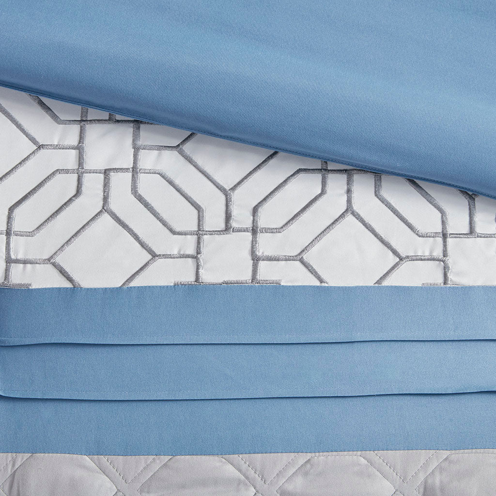 Donnell Embroidered 5 Piece Comforter Set
