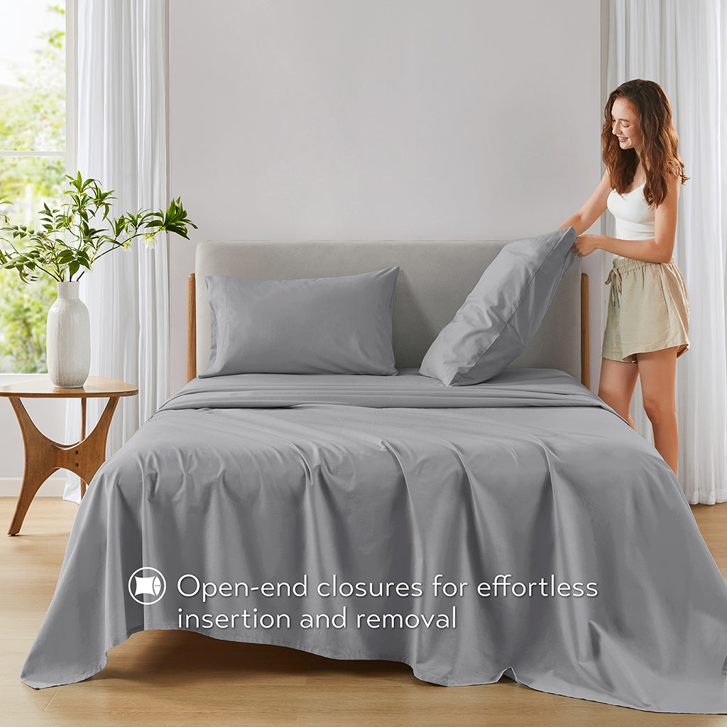 510 Design 100% Cotton Solid Sheet Set