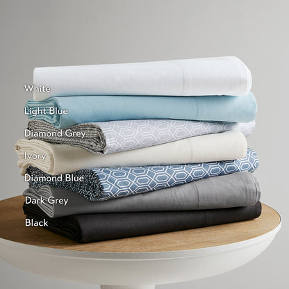 510 Design 100% Cotton Solid Sheet Set