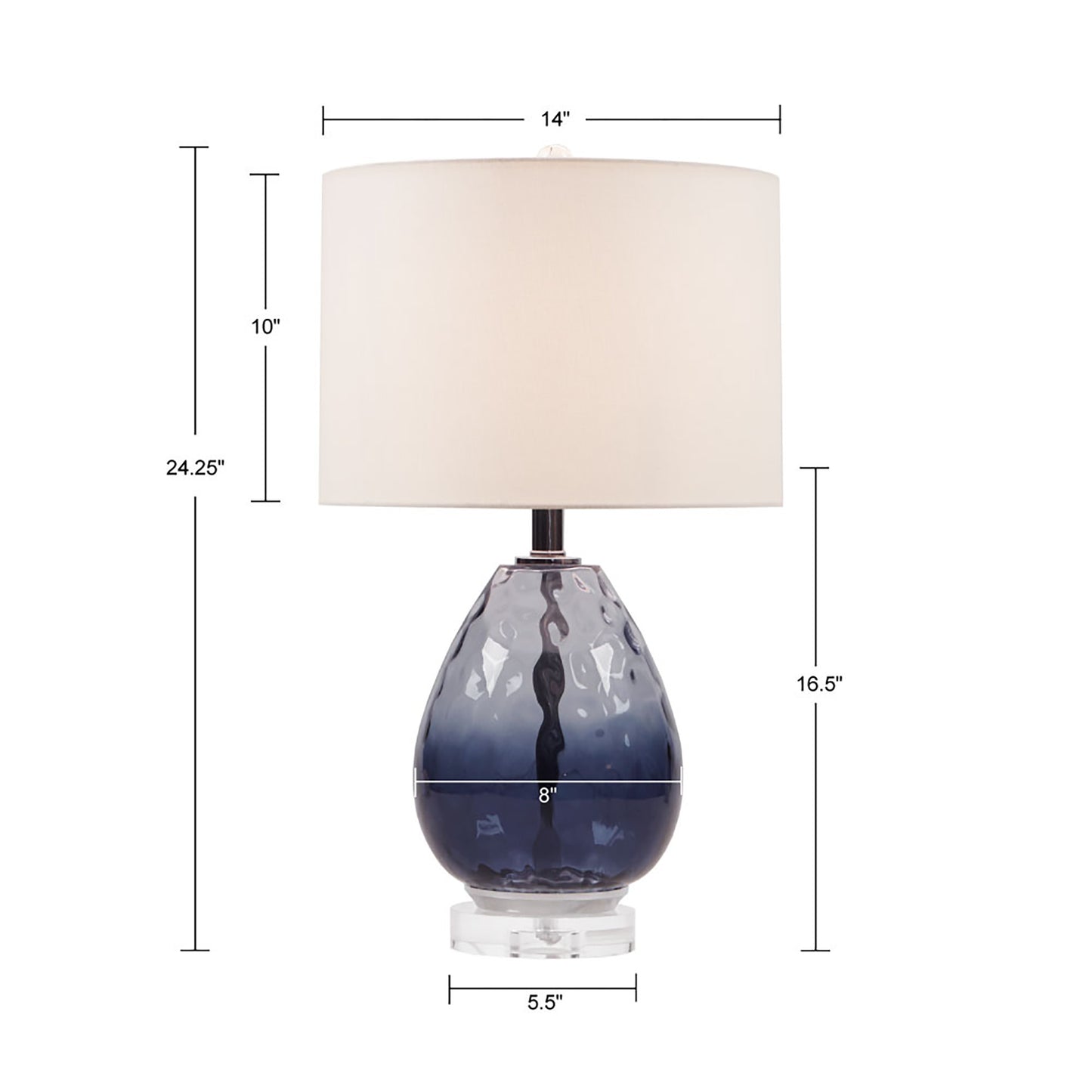 510 Design Ombre Glass Table Lamp