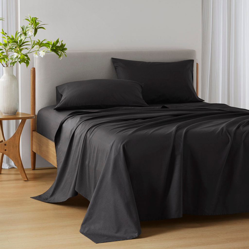 510 Design 100% Cotton Solid Sheet Set