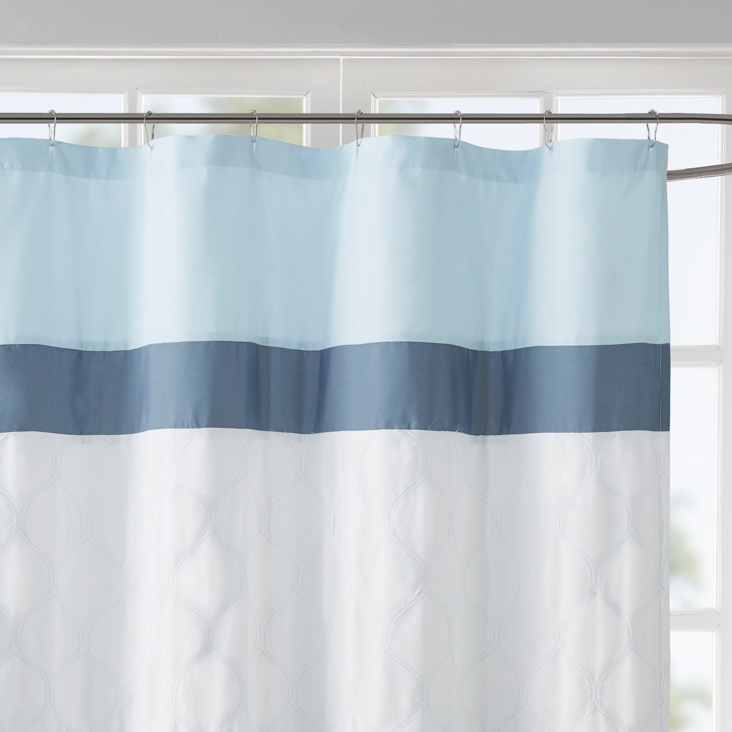 510 Design Printed and Embroidered Shower Curtain