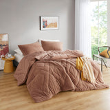 Kyla Double Diamond Quilted Teddy Comforter Set