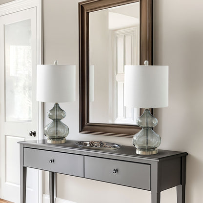 510 Design Curved Glass Table Lamp, Set of 2