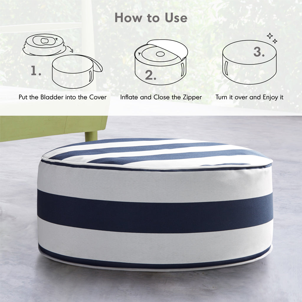 510 Design Portable Water Repellent Inflatable Round Ottoman