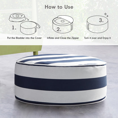 510 Design Portable Water Repellent Inflatable Round Ottoman