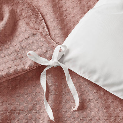 Mina Waffle Weave Textured Duvet Cover Set