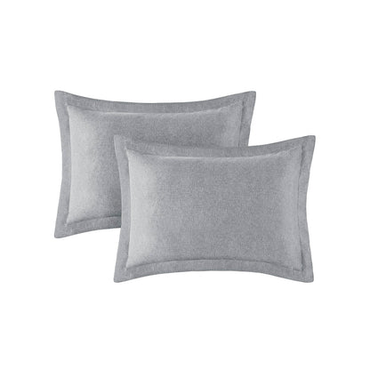 Camden Chambray Print Microfiber Comforter Set with Bed Sheets