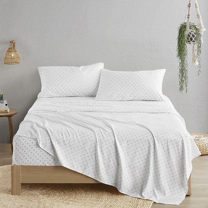 Camden Chambray Print Microfiber Comforter Set with Bed Sheets