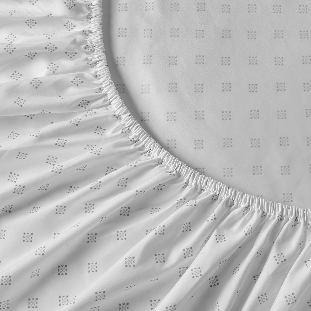 Camden Chambray Print Microfiber Comforter Set with Bed Sheets