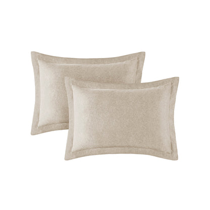 Camden Chambray Print Microfiber Comforter Set with Bed Sheets