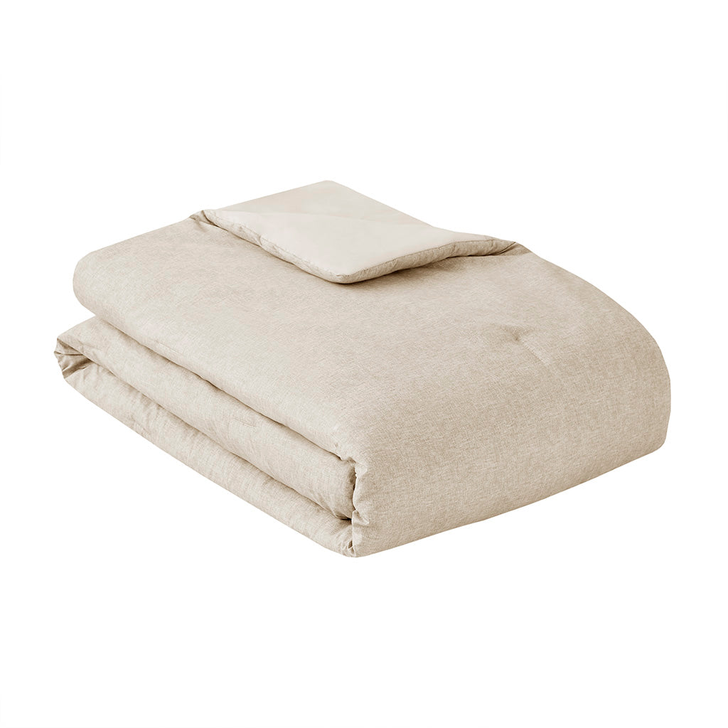 Camden Chambray Print Microfiber Comforter Set with Bed Sheets