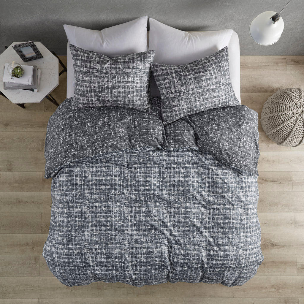 Maca Textured Print Reversible Comforter Set