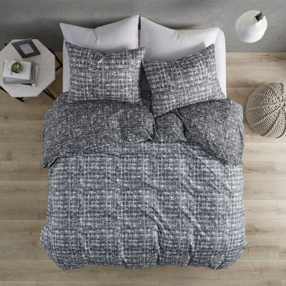 Maca Textured Print Reversible Comforter Set