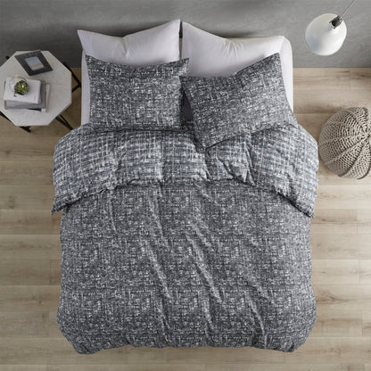 Maca Textured Print Reversible Comforter Set