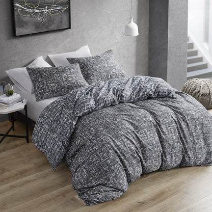 Maca Textured Print Reversible Comforter Set
