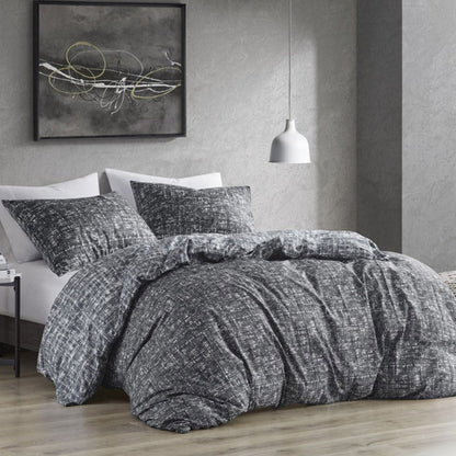 Maca Textured Print Reversible Comforter Set