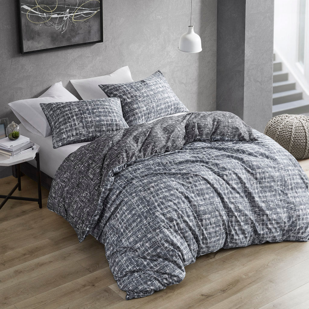 Maca Textured Print Reversible Comforter Set