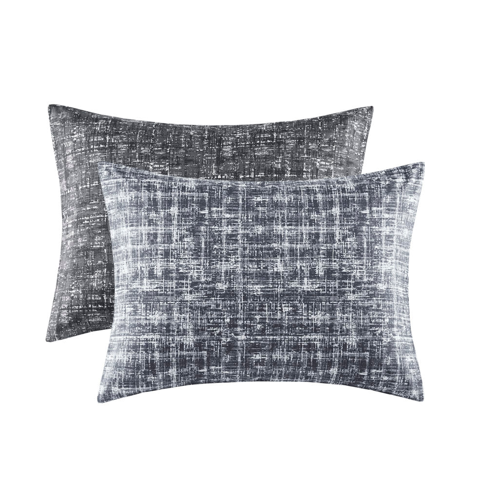 Maca Textured Print Reversible Comforter Set
