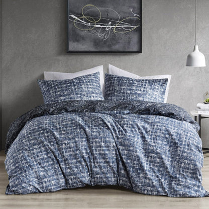 Maca Textured Print Reversible Comforter Set