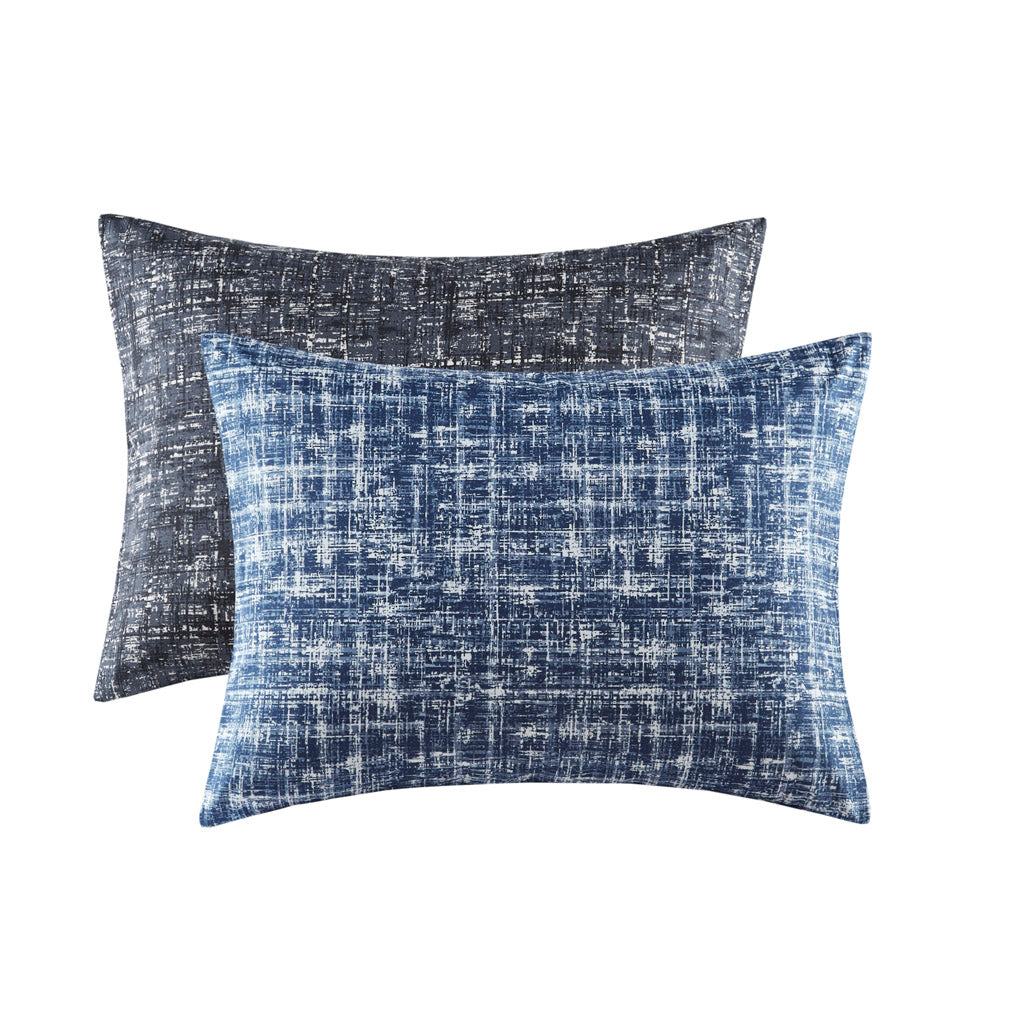 Maca Textured Print Reversible Comforter Set