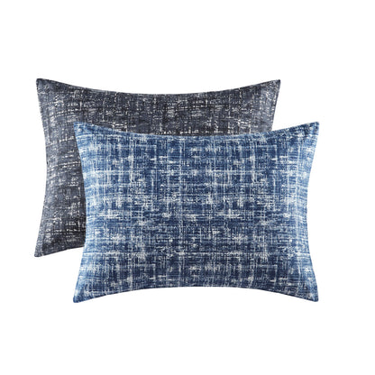 Maca Textured Print Reversible Comforter Set