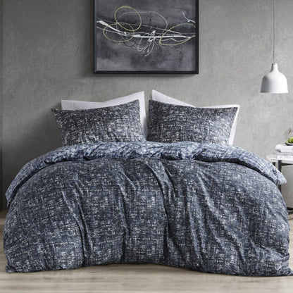 Maca Textured Print Reversible Comforter Set