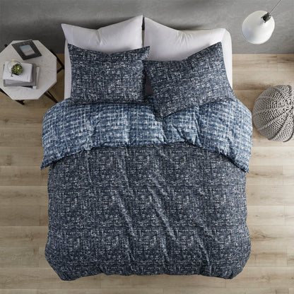 Maca Textured Print Reversible Comforter Set