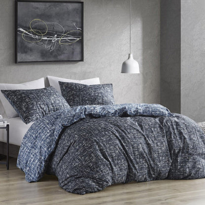 Maca Textured Print Reversible Comforter Set