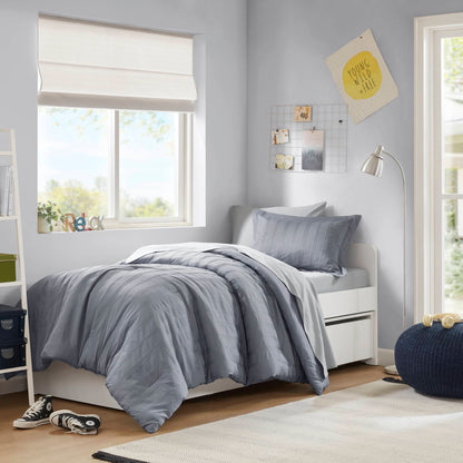 Logan Woven Striped Comforter Set