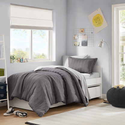 Logan Woven Striped Comforter Set