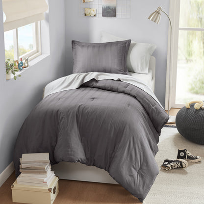 Logan Woven Striped Comforter Set