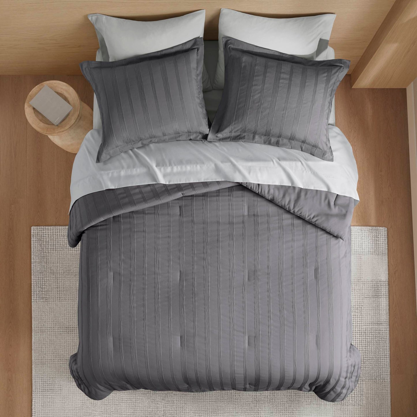 Logan Woven Striped Comforter Set