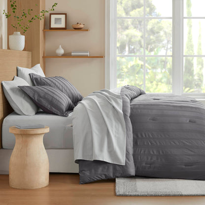 Logan Woven Striped Comforter Set