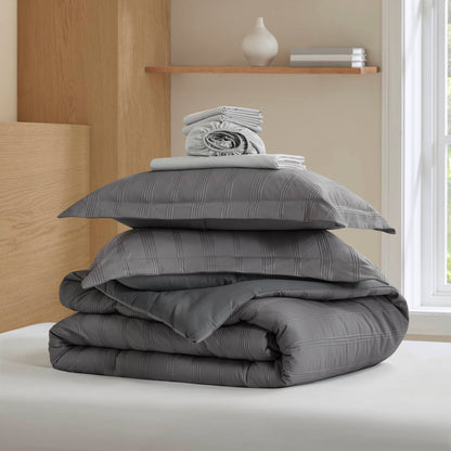 Logan Woven Striped Comforter Set