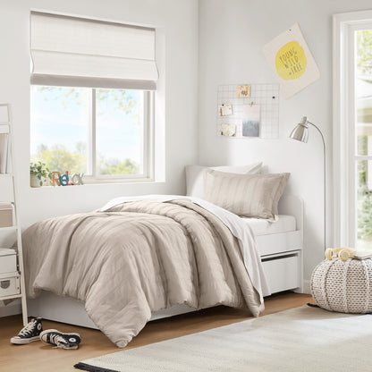 Logan Woven Striped Comforter Set