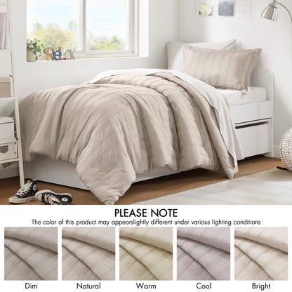 Logan Woven Striped Comforter Set