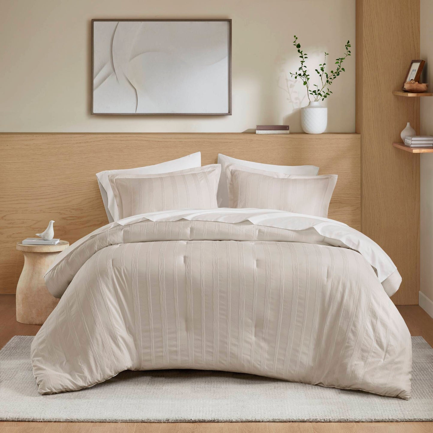 Logan Woven Striped Comforter Set